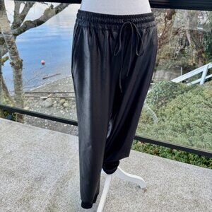 Black Shimmer Maison d'Amelie Lounge Pants Joggers